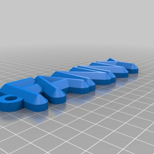 fanny anahtarlık yuvarlak özelleştirilmiş organizasyon 3d print model - Mito3D