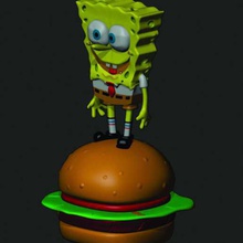 fant art spongebob verschiedene Kunst fantas 3d print model - Mito3D