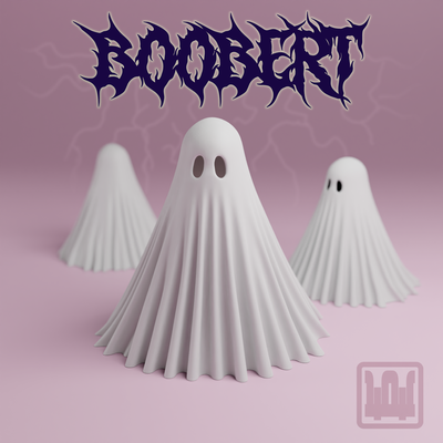 fantasma boobert arte figura bruxas brinquedo terror kawaii gotico estante libros dandd d espírito ouija mistério espectro decoracion hogar encantado 3d print model - Mito3D