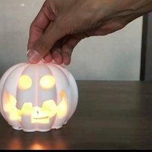 fantastico Halloween arte candela titolare supporto 3d print model - Mito3D