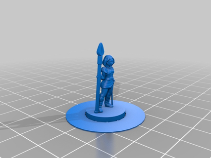 fantasy adventuring party - adventurer supported printable 3d print model - Mito3D