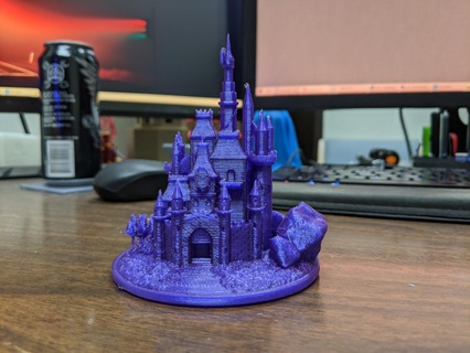 fantezi kale mimari oyun kral şövalye Ortaçağa ait arazi kule minyatür Disney masaüstü prenses dönüm noktası Castillo mini dünya miniworld3d kül kedisi 3d print model - Mito3D