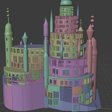 fantasía castillo juego schloss mesa azar miniatura miniaturas dnd 3d print model - Mito3D