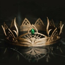 fantasia corona tiara gioielleria arte Gotico Harry vasaio buio corvonero diadema oro Basso poli Regina re casco vichingo cosplay 3d print model - Mito3D