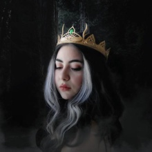 fantasia da coroa tiara jóias a arte gótico harry potter escuro ravenclaw diadema ouro baixa contagem de polígonos rainha o rei capacete viking cosplay 3d print model - Mito3D