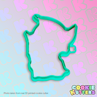 fantasy elf cookie cutter mold silhouette kutters kitchen food recipe cookies 3d print contour 3d print model - Mito3D