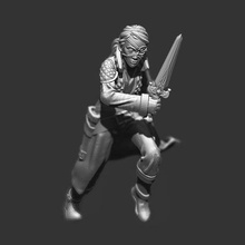 fantasy female thief rogue assassin ver 20 tool 3dmodel 3d printing action figure character dagger display dnd miniature dungeons dragons human humanoid mini model static statue strategy game 3d print model - Mito3D