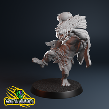 fantasy footbal savage orc thrower 01 3d print model - Mito3D