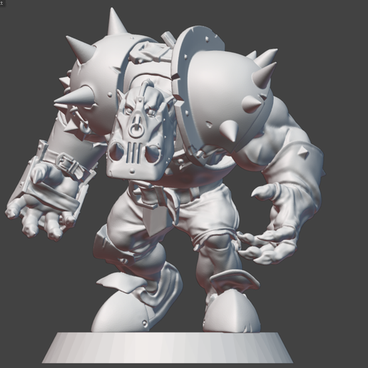 fantasia futebol orc bloqueador 02 3D print model - Mito3D