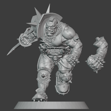 fantasy football ogre star player game monster famous big guy blood bowl 40mm table 3d print model - Mito3D