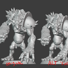 fantasy football troll player game blood orc goblin bowl big guy trog 40mm 3d print model - Mito3D