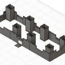 fantasía fortaleza 2 arquitectura castillo 3d print model - Mito3D