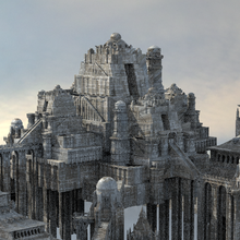 fantasía germánico torre castillo arquitectura Persia egipcio Atlantis lemuria Grecia acueducto duna calle Dios guerra kitbash 3d print model - Mito3D