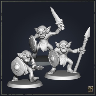 fantasy goblins fantasy medieval tabletop goblin  3d print model - Mito3D