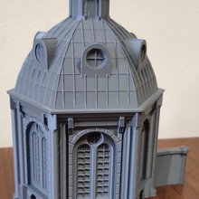 fantasy library architecture supportless building 3d print model - Mito3D
