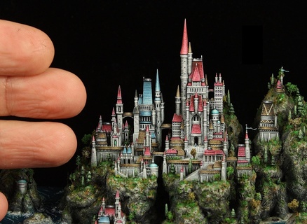 fantasy medieval castle 1 building architecture 3d print model - Mito3D