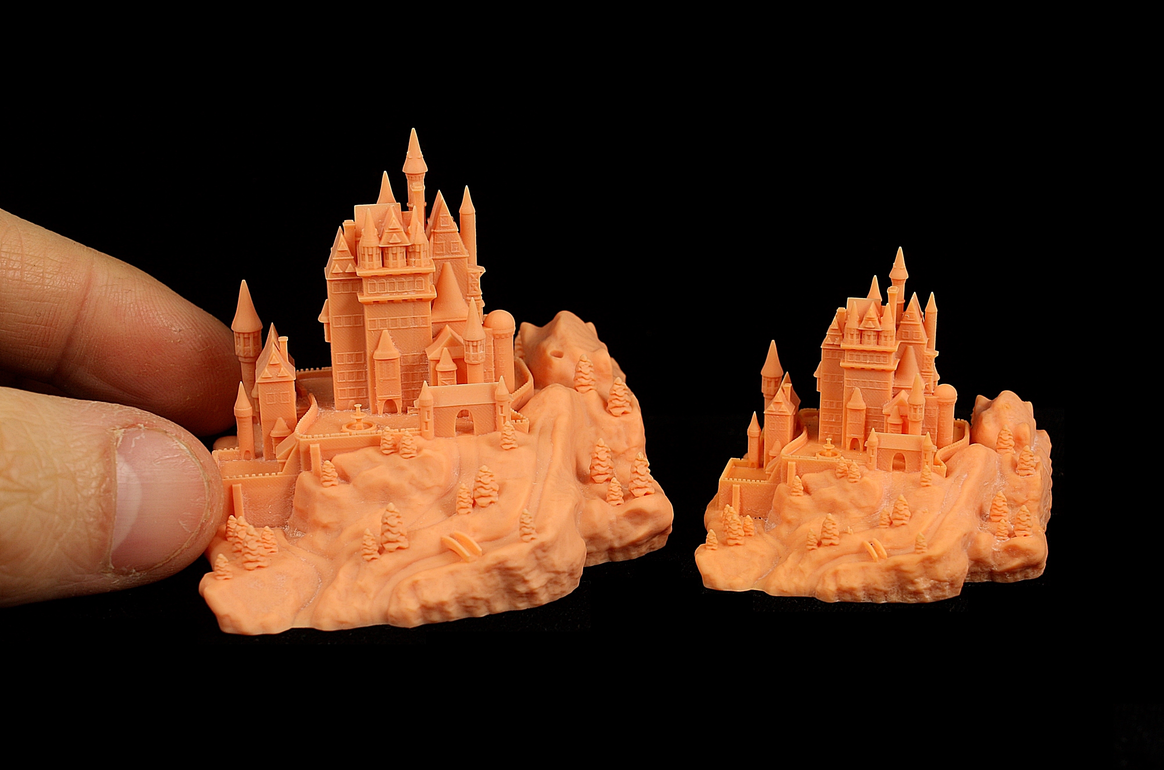 fantezi Ortaçağa ait kale 3 diyorama 3D print model - Mito3D