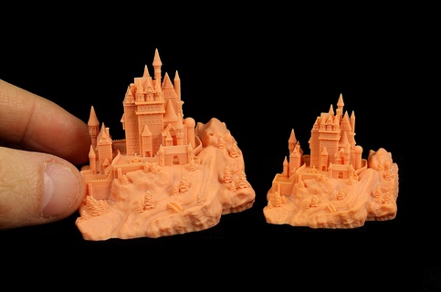 Fantasie mittelalterlich Schloss 3 Diorama 3d print model - Mito3D