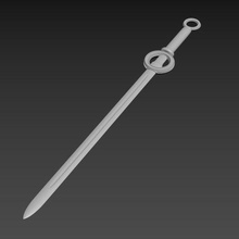 fantasia medieval espada jogos cosplay arma punhal entregue 3d print model - Mito3D