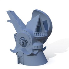 fantasia coruja bruxa casa jogos halotbuilding construção fermentar arquitetura 3d print model - Mito3D