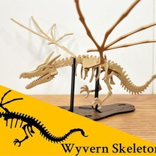 fantasy puzzle wyvern skeleton 3d print model - Mito3D