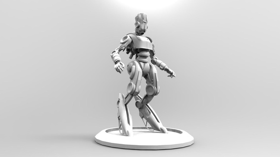 fantezi robot oyun bot sci fi poli oyuncak oğlan minyatür aksiyon şekil kahraman 3d print model - Mito3D