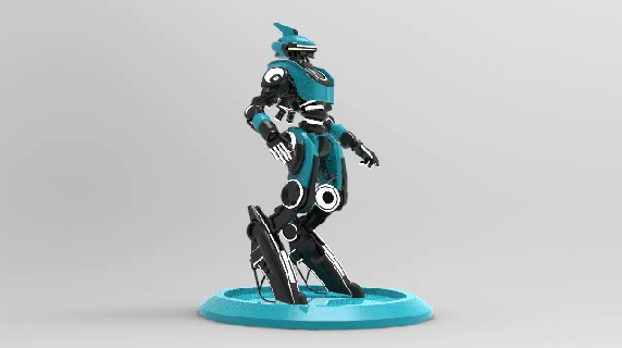 fantaisie robot Jeu bot sci poly jouet garçon miniature action figure héros 3d print model - Mito3D