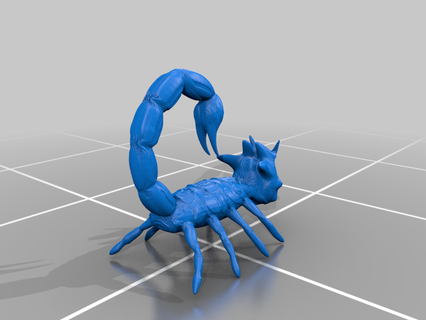 fantasia scorpion spider scorpione scultura ragno sculture 3d print model - Mito3D