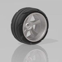 fantasy street tire 1 24 & 25 scale car modelling 1:24 1:25 tires 3d print model - Mito3D