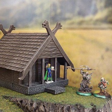 fantasy viking house game toy accessories wargaming wargame terrain wargames scatter 3d print model - Mito3D