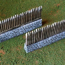 fantasy viking palisade game toy accessories warmahordes warmachine warhammer wargaming wargames wall obstacle mordheim miniatures lord rings frostgrave fence 28mm 3d print model - Mito3D