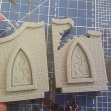 fantasy wall 1 architecture 3dprint 3dprinting 3dprinted 3dmodel print printing printed 3d creality fdm ender ender3 sidewinderx1 zbrush highpoly skulpture art design magic stylized gravestone coffin grave tomb cemetery ruins stone warcraft warhammer miniature figure terrain castle 3d print model - Mito3D