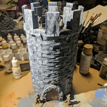 fantasy wargame terrain - modular stone tower game toy wargaming wargames 3d print model - Mito3D