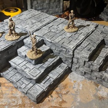 fantasia wargame o terreno do templo dias blocos jogo brinquedo wargaming frostgrave 3d print model - Mito3D