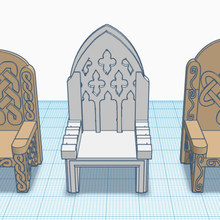 la fantasía wargame terreno - tronos juego juegos warhammer quest wargaming trono asiento en miniatura heroquest muebles de mazmorra del presidente 28mm 3d print model - Mito3D