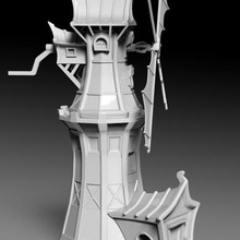 fantasy windmill game toys 3d print model - Mito3D