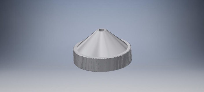 fanuc boquilla extrusor 4mm electro erosión boquillas repuesto partes 3d print model - Mito3D