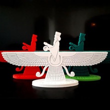 faravahar art sculpture farvahar zarathustra zoroastrian zoroaster avesta persian iran ahuramazda 3d print model - Mito3D