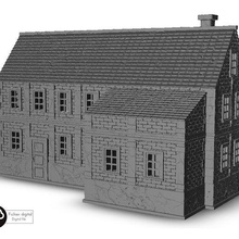 granja 9 martillo guerra años sigmar tornillo acción llamas paisaje terreno juego moderno arquitectura casa miniaturas edificio cifras tierra calabozo 3d print model - Mito3D