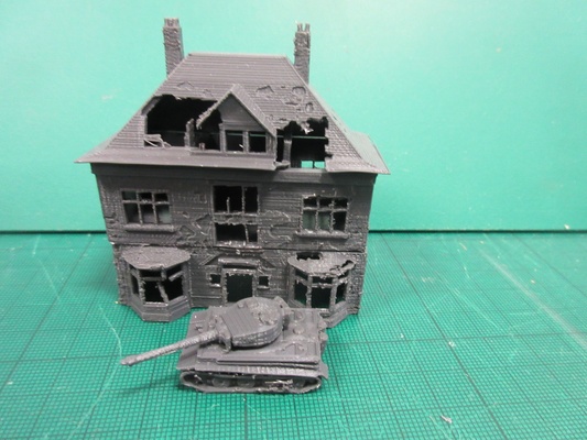 farm house ruin gaming tabletop scenery 3d print model - Mito3D