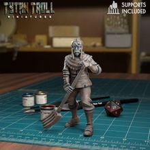 agriculteur 02 pre supported Jeu dnd miniature minis mini donjons dragons 32mm tytantroll miniatures Patreon Masculin fantaisie 3d print model - Mito3D
