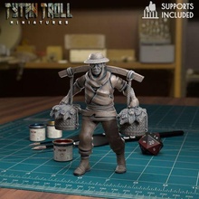 farmer 03 - pre-supported game dnd minature minis mini dungeons dragons 32mm tytantroll miniatures patreon male fantasy 3d print model - Mito3D