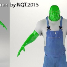 çiftçi nqt2015 sanat insanlar insansı robot 3d print model - Mito3D