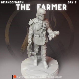 farmer star wars mandalorian crusaders mandos 3d print model - Mito3D