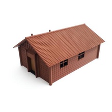 farmhouse two architecture model farm animals nature wood oldtime countryside home 3d print model - Mito3D