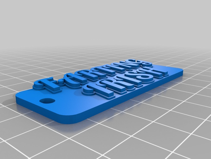 scoreggia irlandesi personalizzato Portachiavi 3d print model - Mito3D