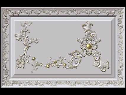 cephe 04 cor Barocco oymacılık dekoratif süs klasik cnc mimari Odun rokoko stl 3dmodel oyulmuş Venedik elementler Rahatlama mobilya nostaljik detaylar Artcam 3d print model - Mito3D