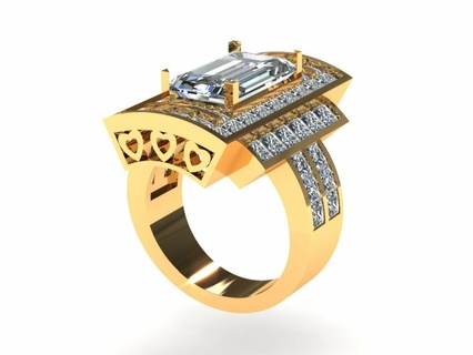 Moda diamante mujer anillo r3 pulsera solitario joyería joya monje Budha oro plata compromiso Boda canalla imprimible 3d colgante pendiente arete brazalete bebé 3d print model - Mito3D