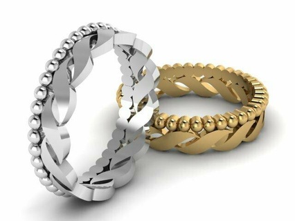 moda menina anel 3d imprimível modal joalheria 3dprinted Projeto ouro dourado jóia jóias impressão prototipagem prata 3d print model - Mito3D
