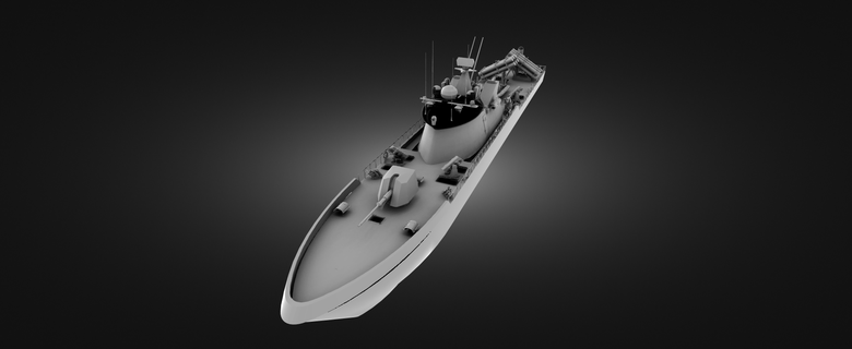velozes ataque míssil barco arte navio mar oceano militares navegador guerra tortuga casa decoração presente brinquedo homem estatueta criança nadar desenho animado 3d print model - Mito3D